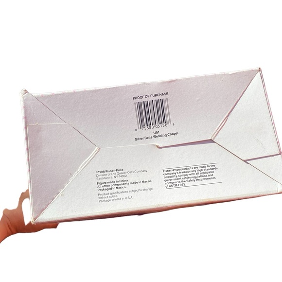 New Vintage Fisher Price Precious Places Silver Bells Wedding Chapel Playset - Picture 6 of 6